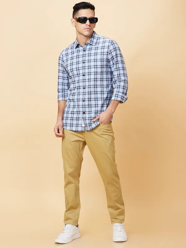 Being Human Mens-Top Shirts Blue