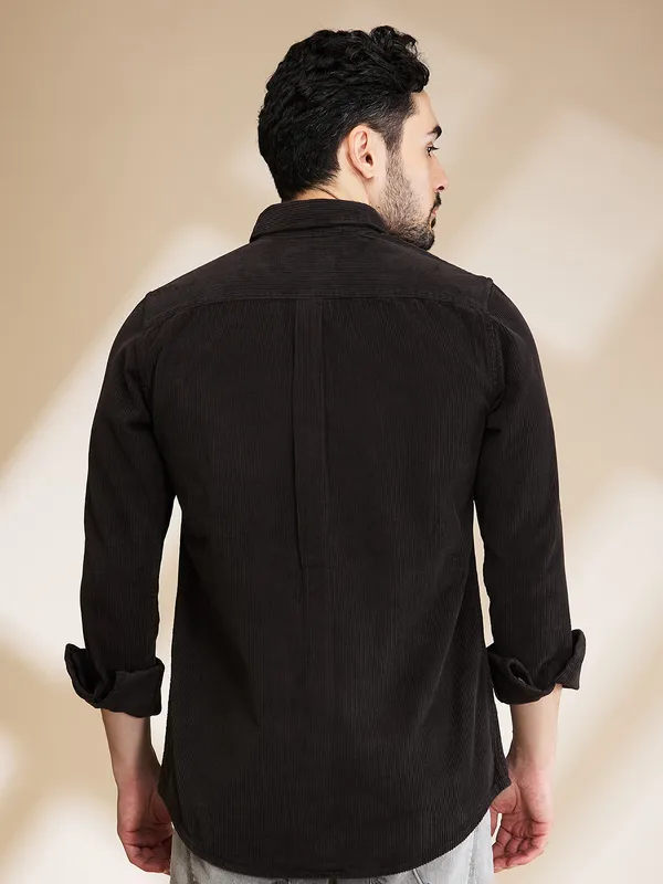 Being Human Clothing Mens-Top Shirts Charcoal