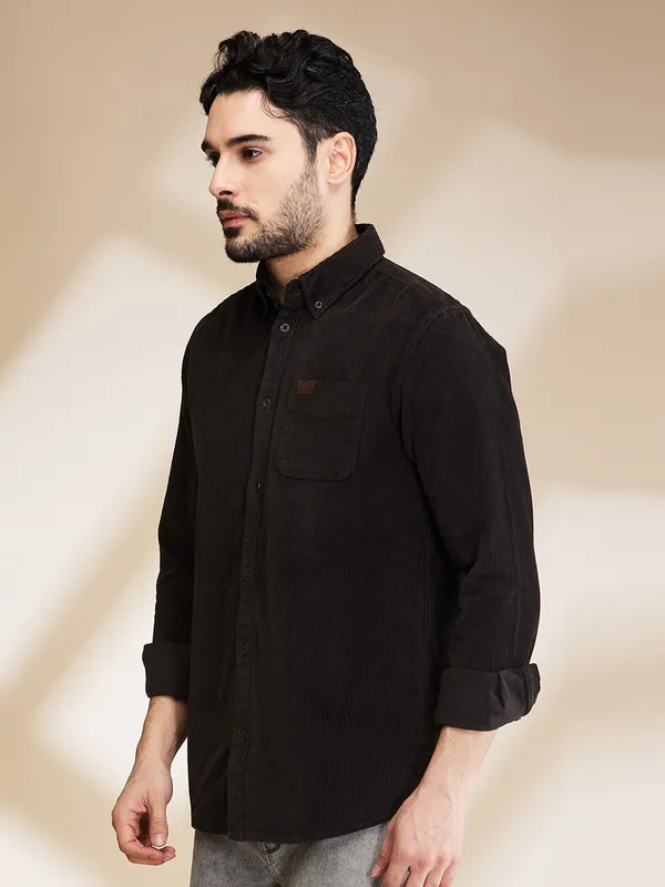 Being Human Clothing Mens-Top Shirts Charcoal