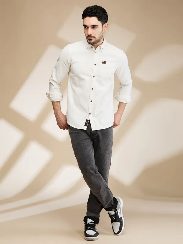 Being Human Clothing Mens-Top Shirts White