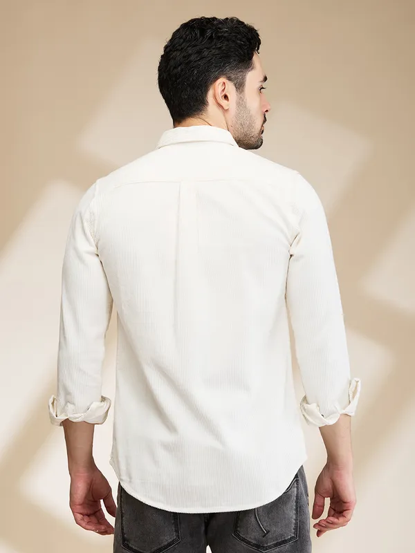 Being Human Clothing Mens-Top Shirts White