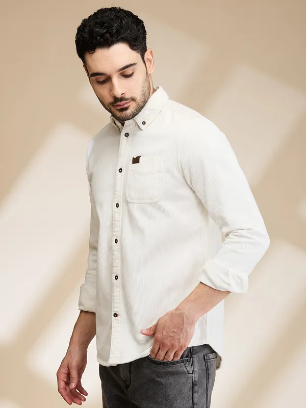 Being Human Clothing Mens-Top Shirts White
