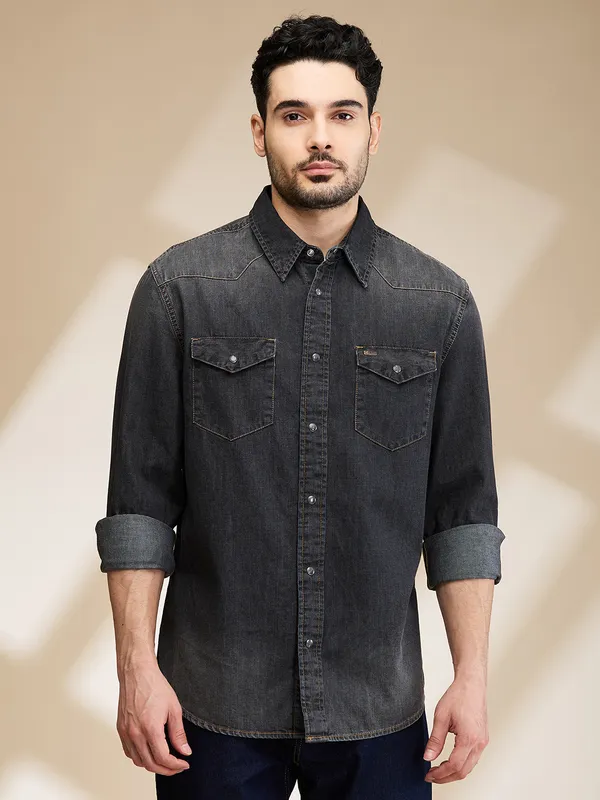 Being Human Clothing Mens-Top Shirts Black