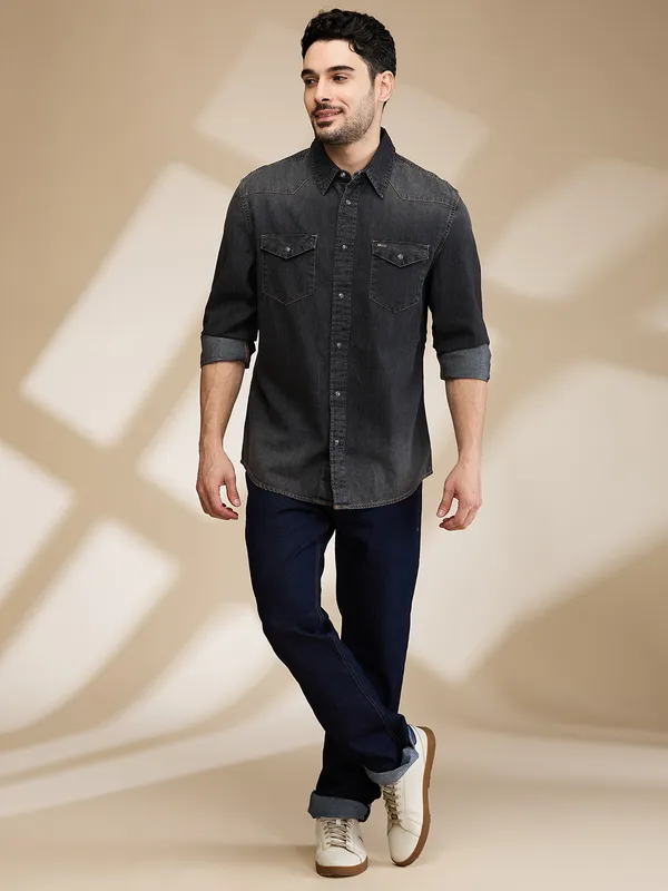 Being Human Clothing Mens-Top Shirts Black