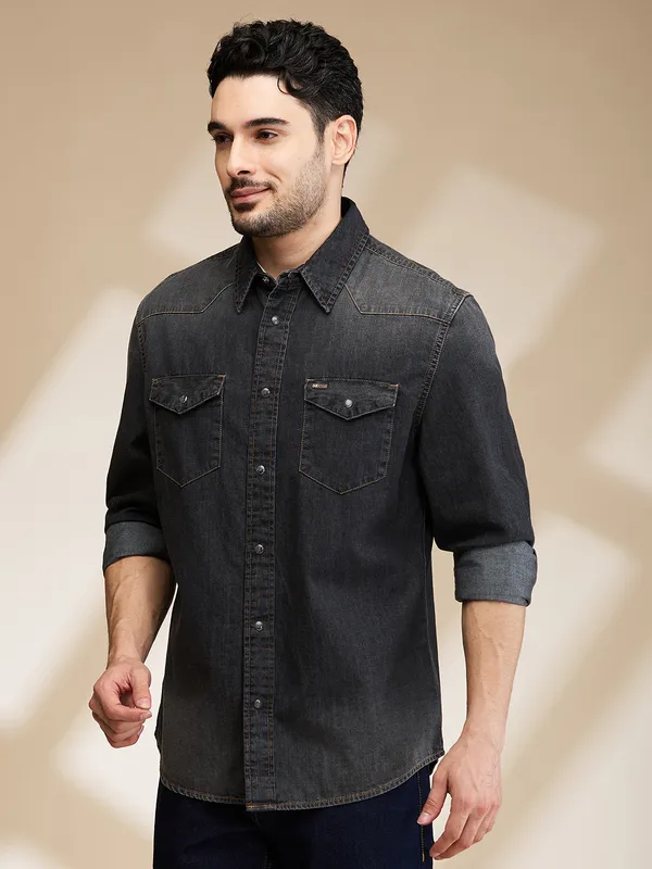 Being Human Clothing Mens-Top Shirts Black