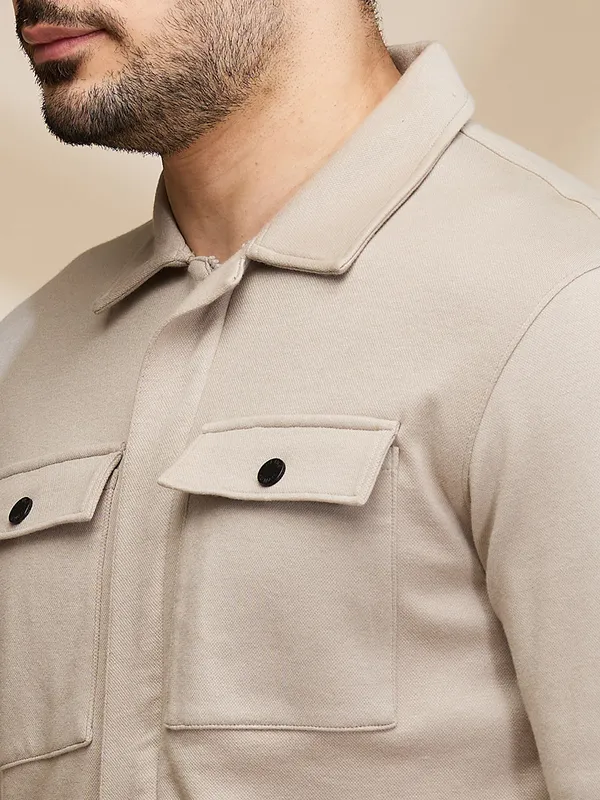 Being Human Mens-Top Shirts Cement