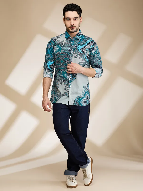 Being Human Clothing Mens-Top Shirts Blue