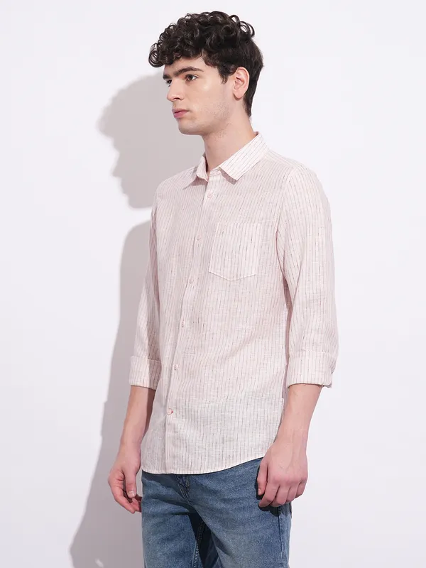 Being Human Mens-Top Shirts Pink