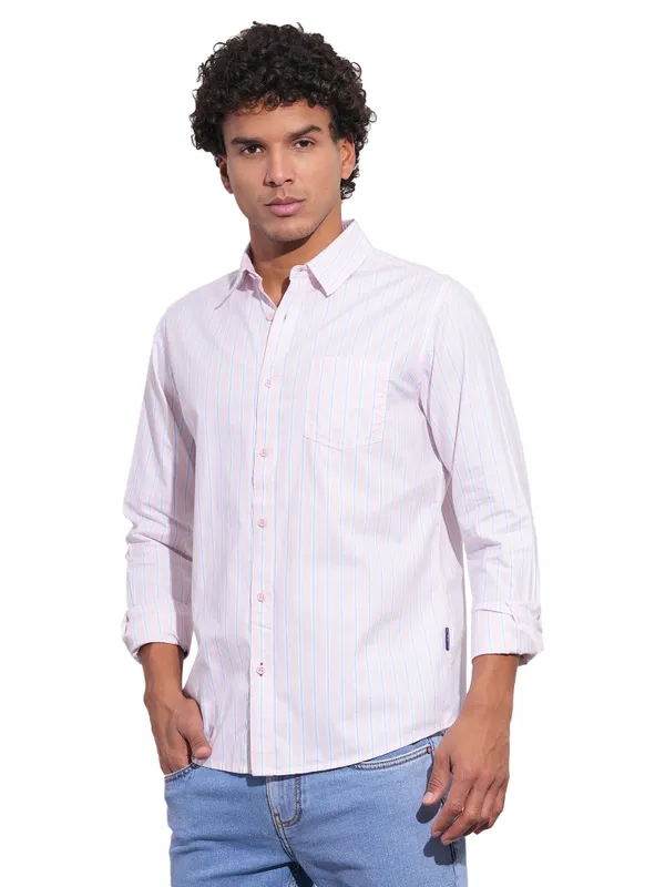 Being Human Mens-Top Shirts Pink