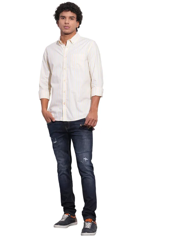 Being Human Mens-Top Shirts Yellow