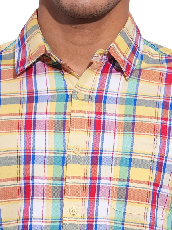 Being Human Clothing Mens-Top Shirts Yellow & Red