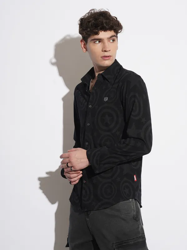 Being Human Clothing Mens-Top Shirts Black Denim