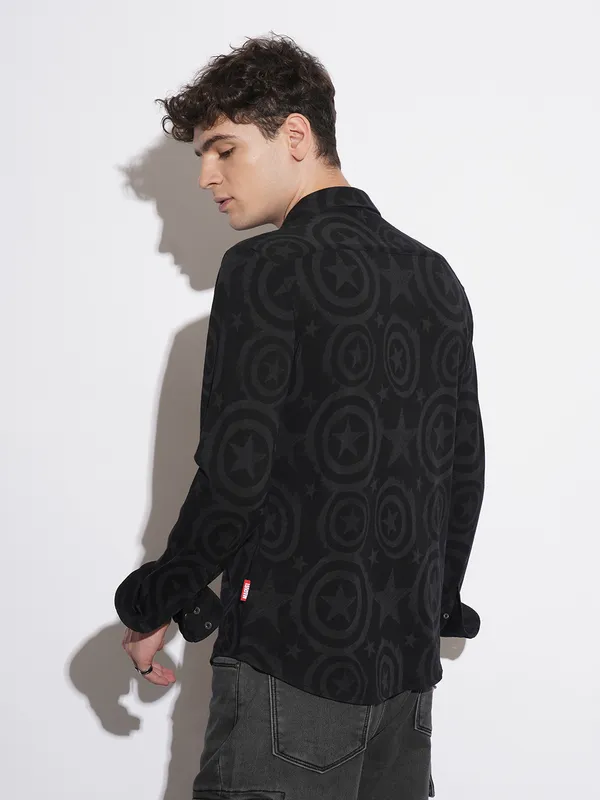 Being Human Clothing Mens-Top Shirts Black Denim