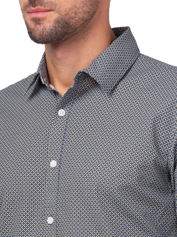 Being Human Clothing Men Slim Fit Collared Shirts-Black