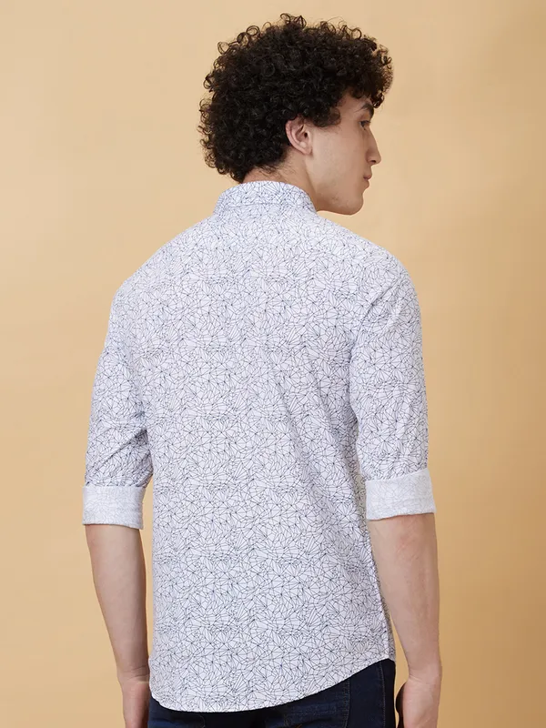 Being Human Clothing Men Slim Fit Shirts-White