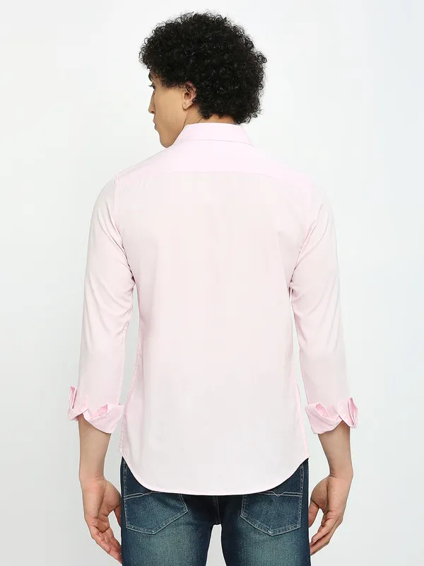 Being Human Men Slim Fit Shirts-Lilac
