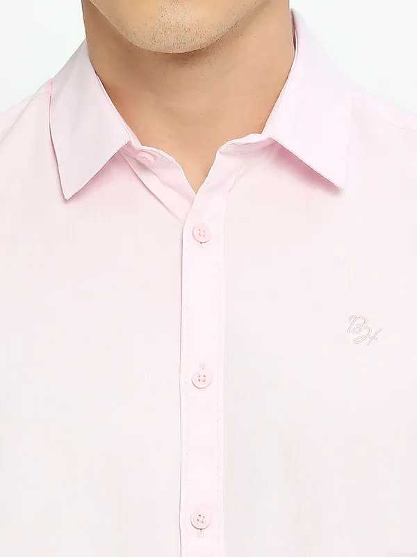 Being Human Men Slim Fit Shirts-Lilac