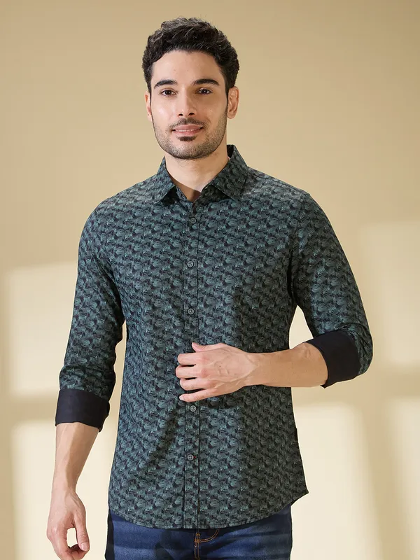 Being Human Clothing Mens-Top Shirts Dusty Olive