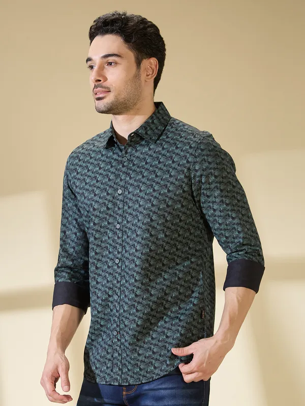 Being Human Clothing Mens-Top Shirts Dusty Olive