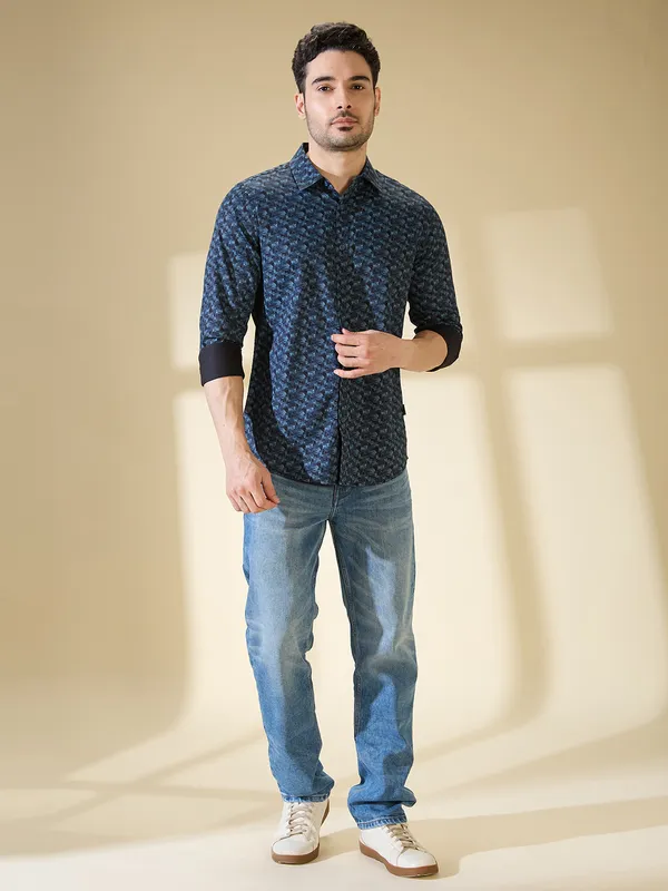 Being Human Clothing Mens-Top Shirts Navy