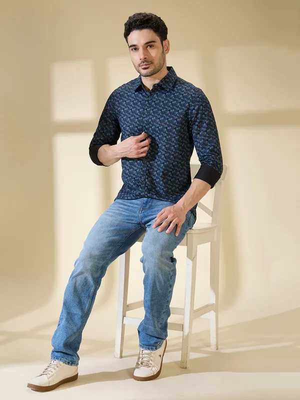 Being Human Clothing Mens-Top Shirts Navy