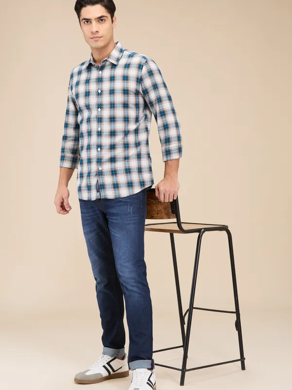 Being Human Mens-Top Shirts Teal