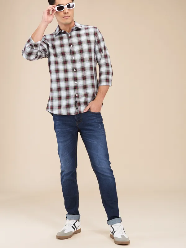 Being Human Mens-Top Shirts Wine