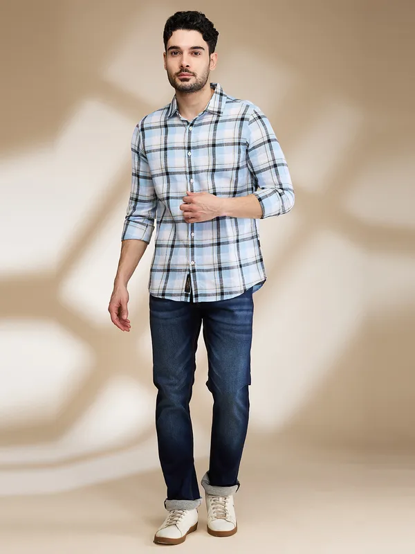 Being Human Clothing Mens-Top Shirts Aqua