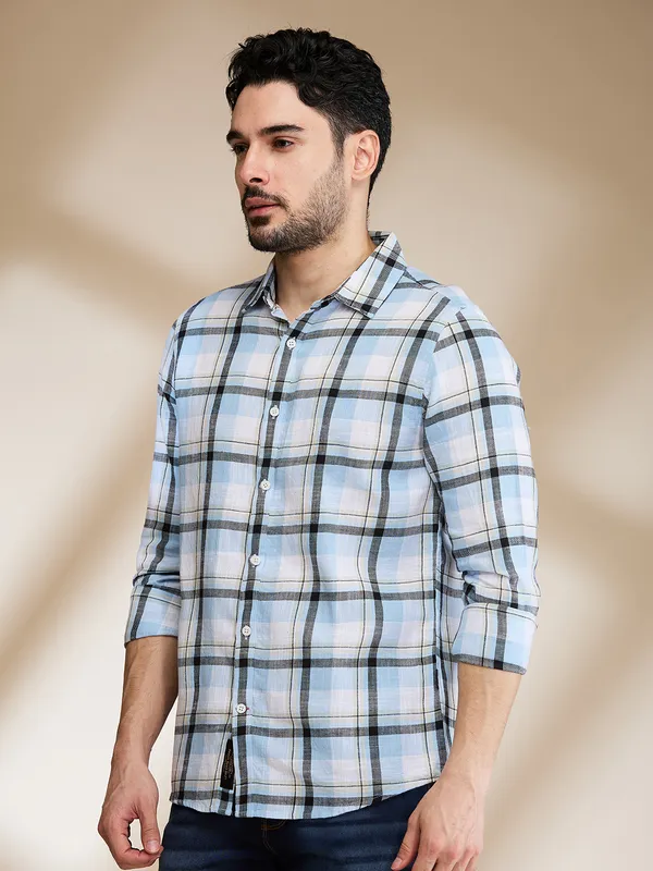 Being Human Clothing Mens-Top Shirts Aqua