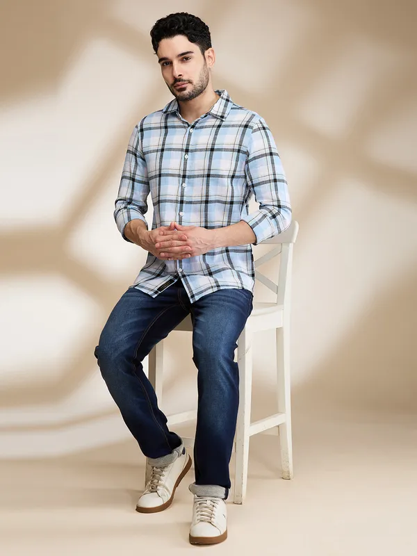 Being Human Clothing Mens-Top Shirts Aqua