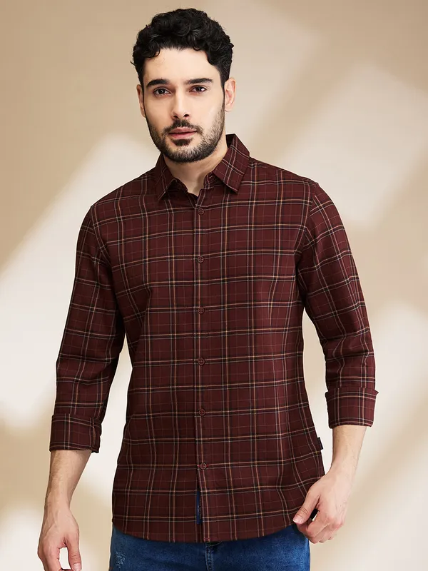 Being Human Clothing Mens-Top Shirts Brown