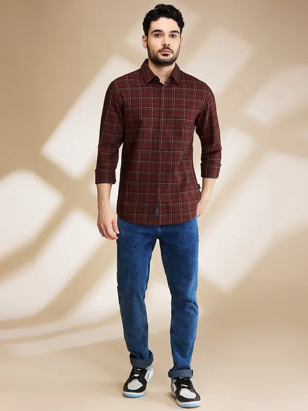 Being Human Clothing Mens-Top Shirts Brown