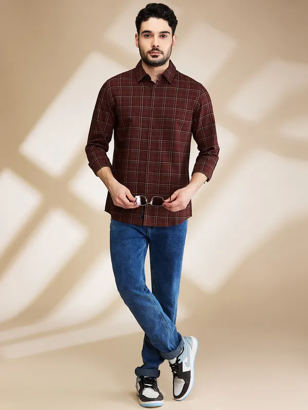 Being Human Clothing Mens-Top Shirts Brown