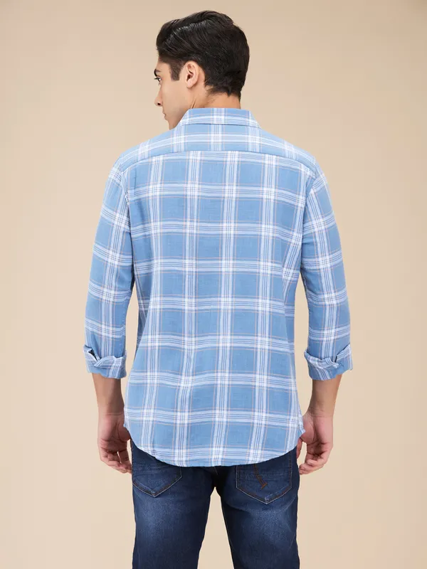 Being Human Clothing Mens-Top Shirts Blue Stone