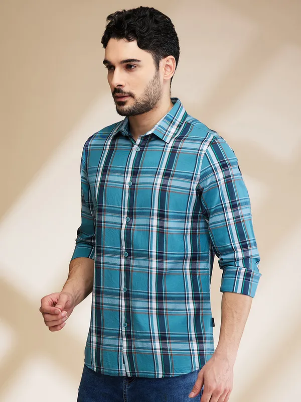 Being Human Clothing Mens-Top Shirts Teal