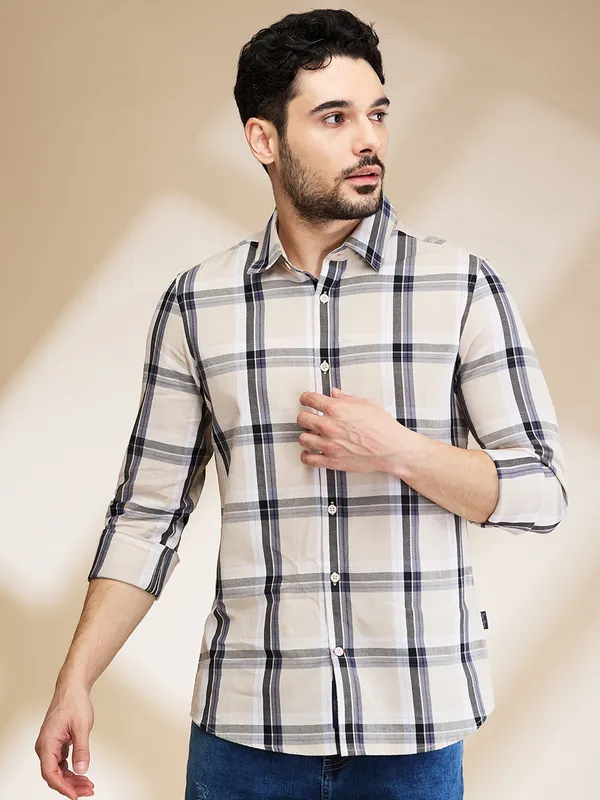 Being Human Mens-Top Shirts Beige