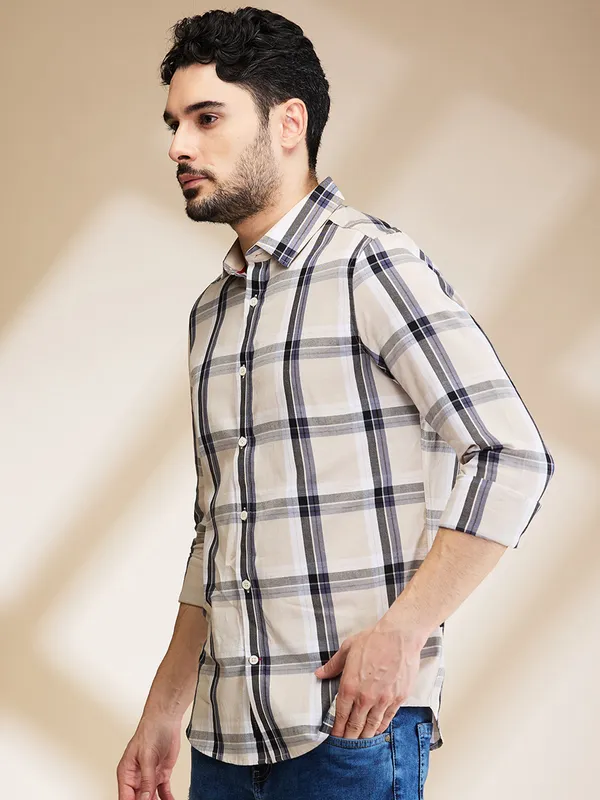 Being Human Mens-Top Shirts Beige