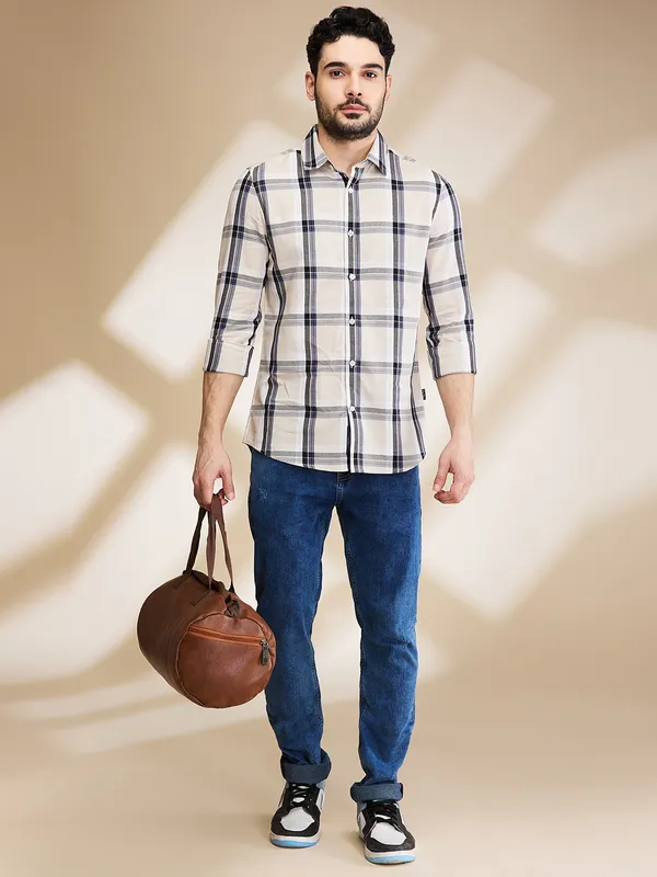 Being Human Mens-Top Shirts Beige