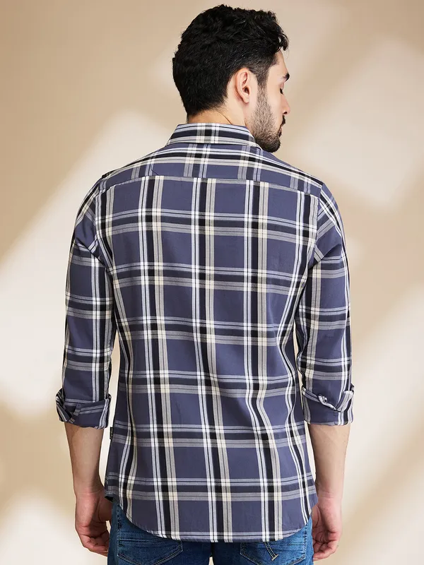 Being Human Mens-Top Shirts Steel Grey