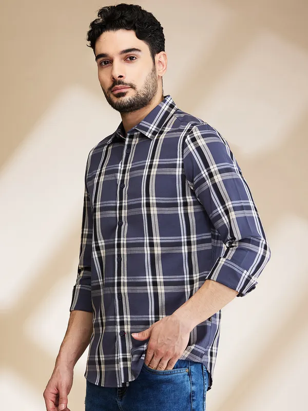 Being Human Mens-Top Shirts Steel Grey