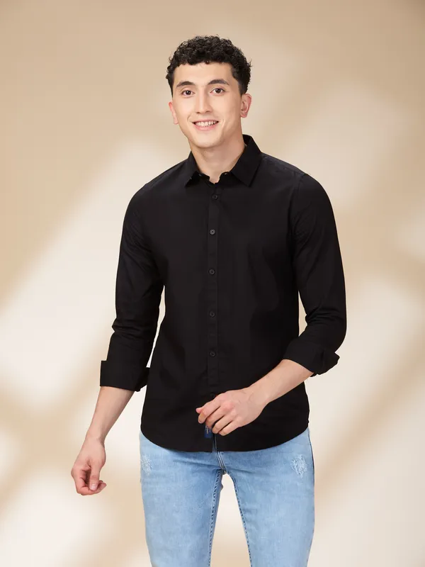 Being Human Clothing Mens-Top Shirts Black