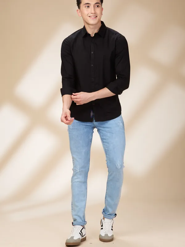 Being Human Clothing Mens-Top Shirts Black