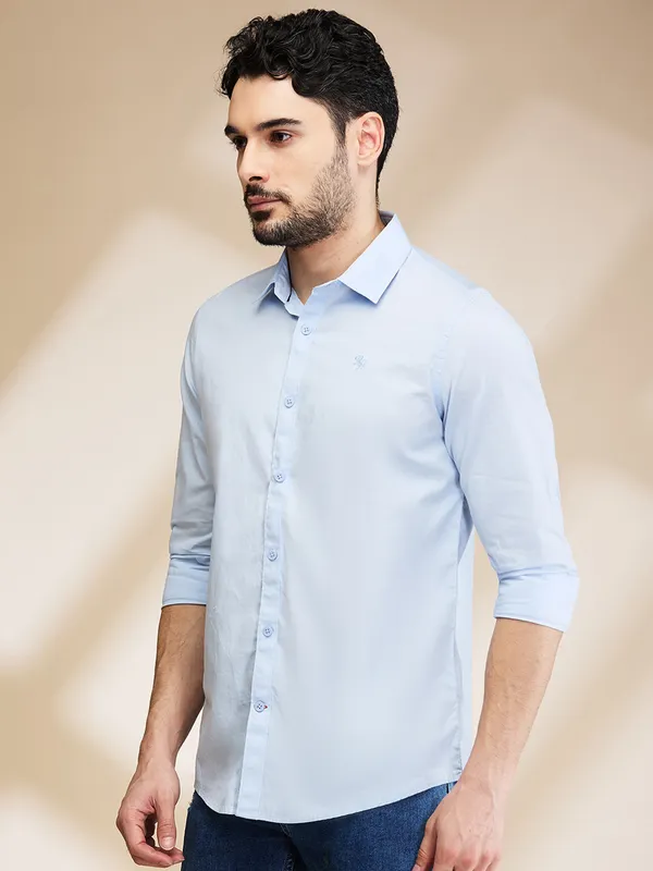 Being Human Clothing Mens-Top Shirts Lt.Blue