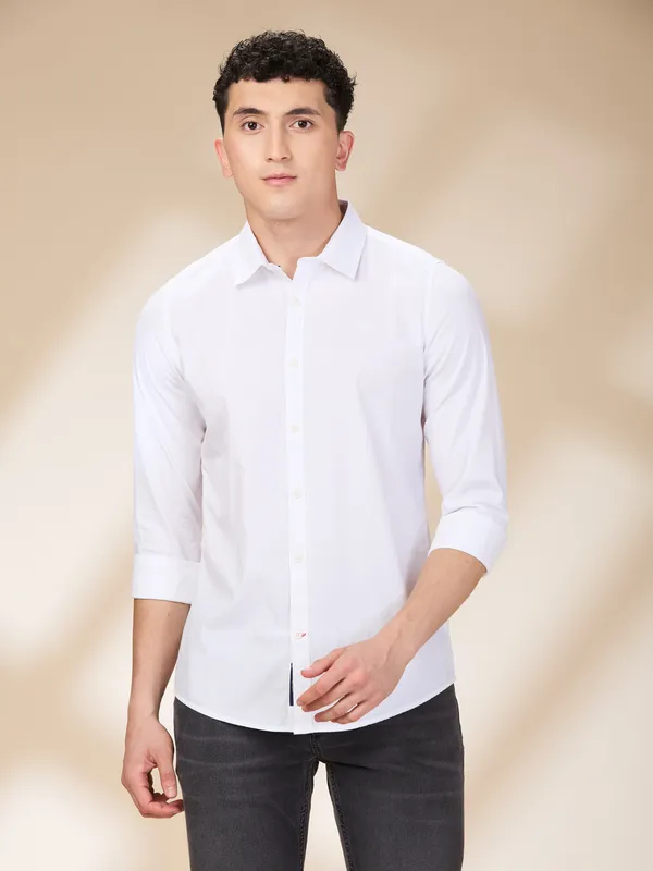 Being Human Clothing Mens-Top Shirts White