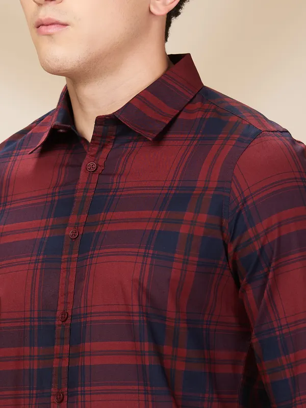 Being Human Clothing Mens-Top Shirts Maroon