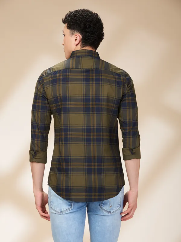 Being Human Clothing Mens-Top Shirts Olive