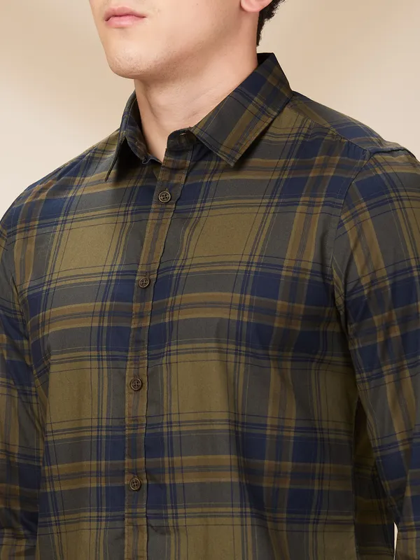 Being Human Clothing Mens-Top Shirts Olive