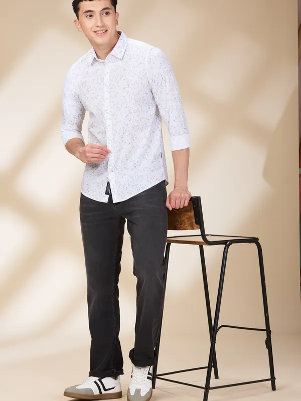 Being Human Clothing Mens-Top Shirts White