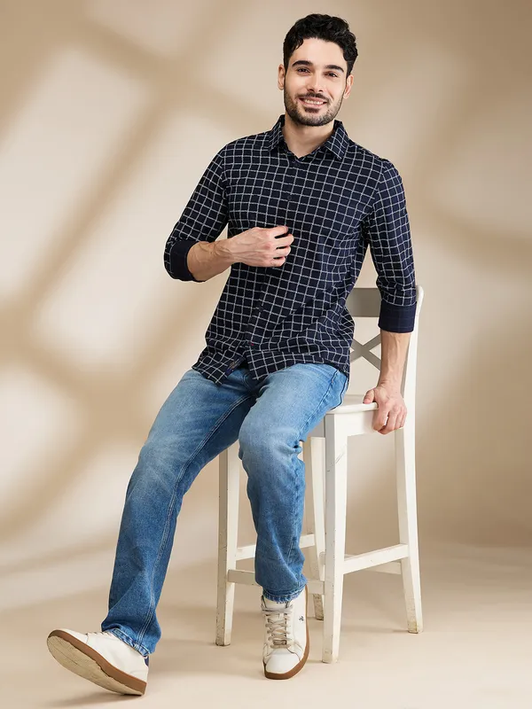 Being Human Clothing Mens-Top Shirts Navy