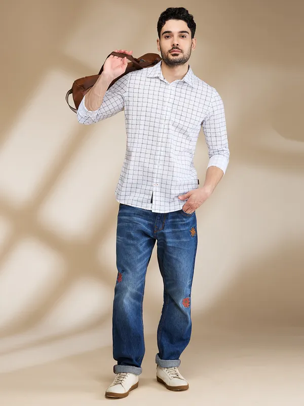 Being Human Clothing Mens-Top Shirts White